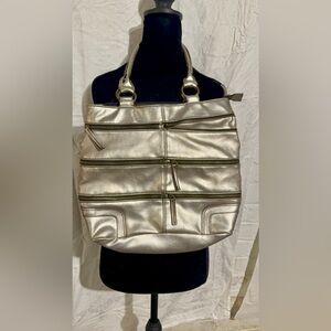 Silver Tote Hand Bag by Xhilaration